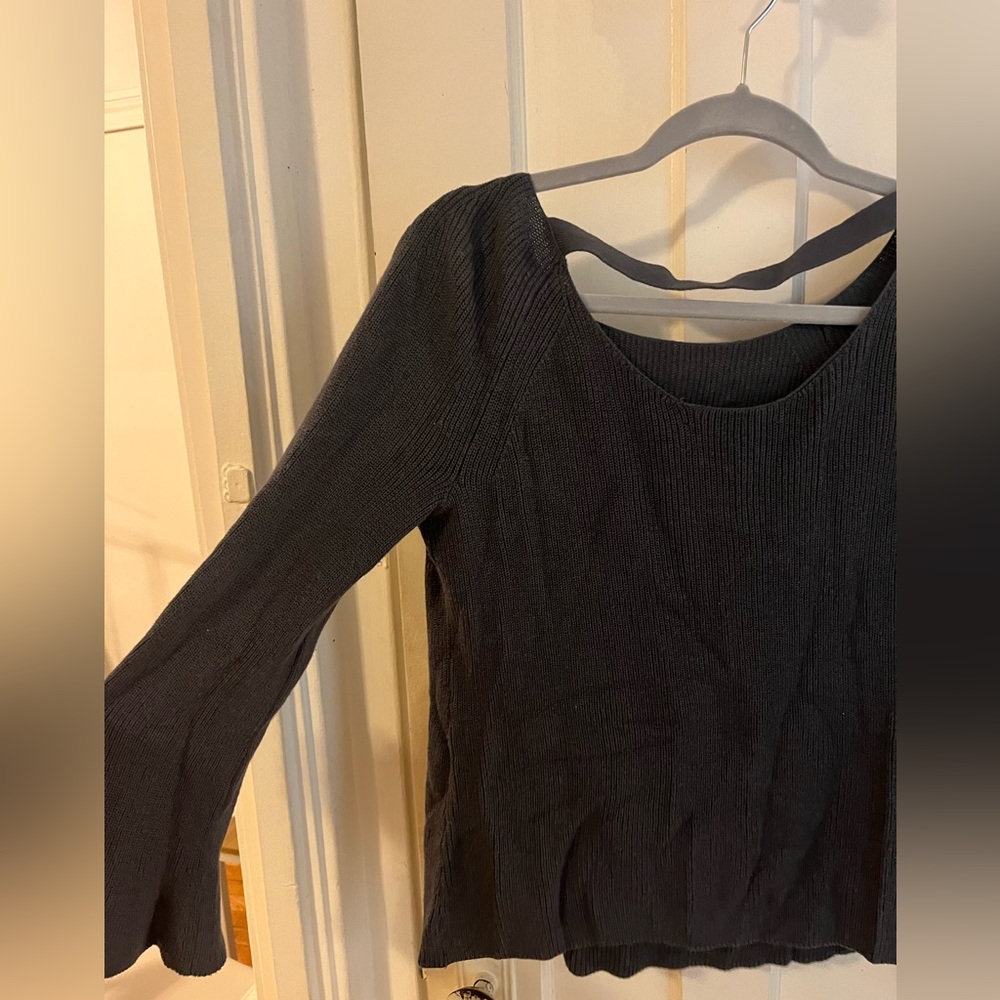 Loft Ruffle Sleeved Sweater